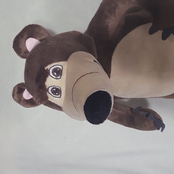 Brown Bear Plush Toy - Masha And The Bear - Picture 4 of 9